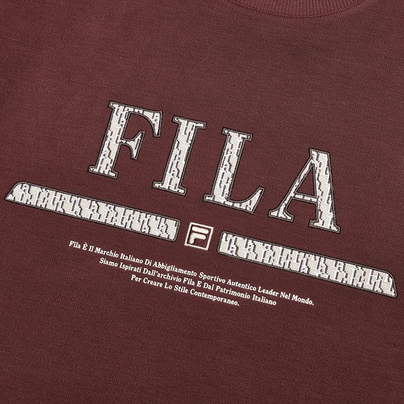Худи FILA Толстовка мужская Bergini бордовая - изображение 5