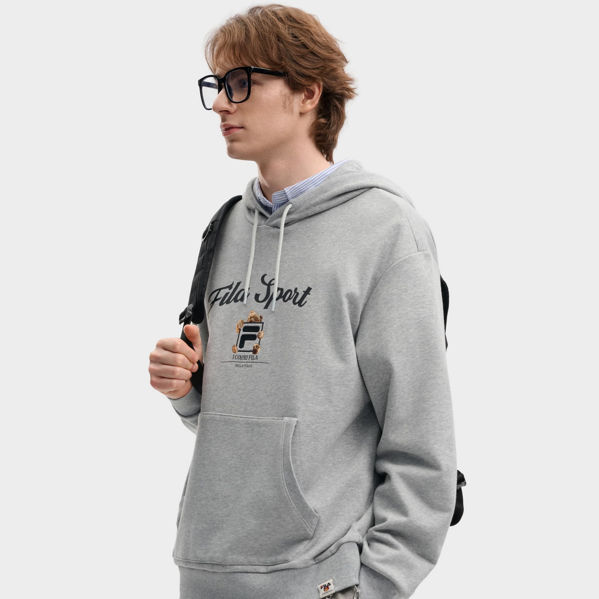Кофта FILA ORIGINALE Свитшот Унисекс Дым Облако Вересковый серый - изображение 4