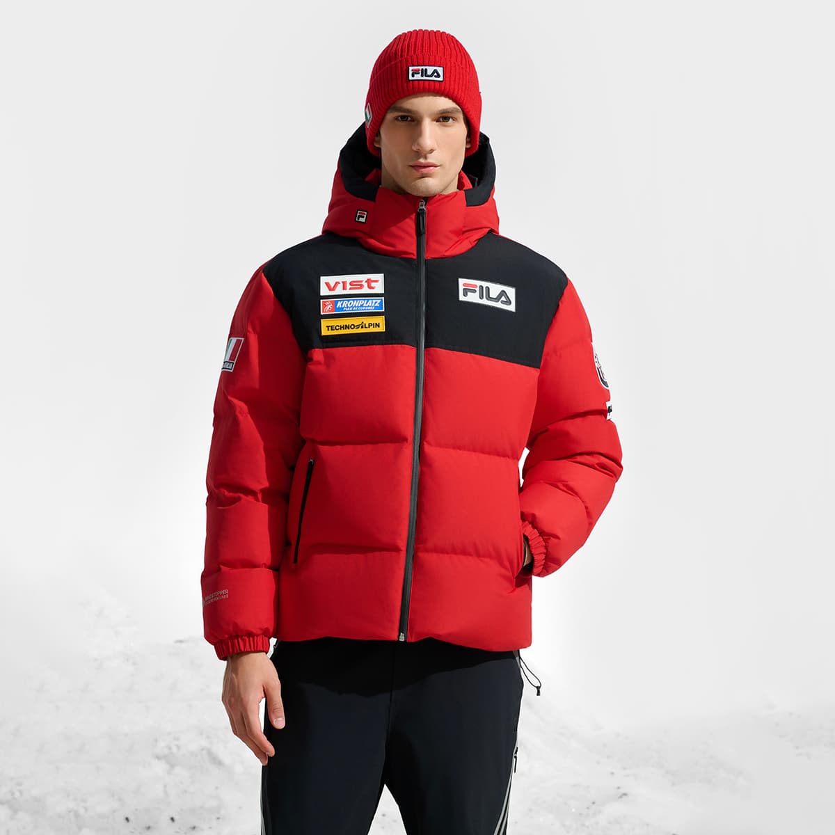 Зимняя куртка FILA RD Red Мужские Пуховики - изображение 4