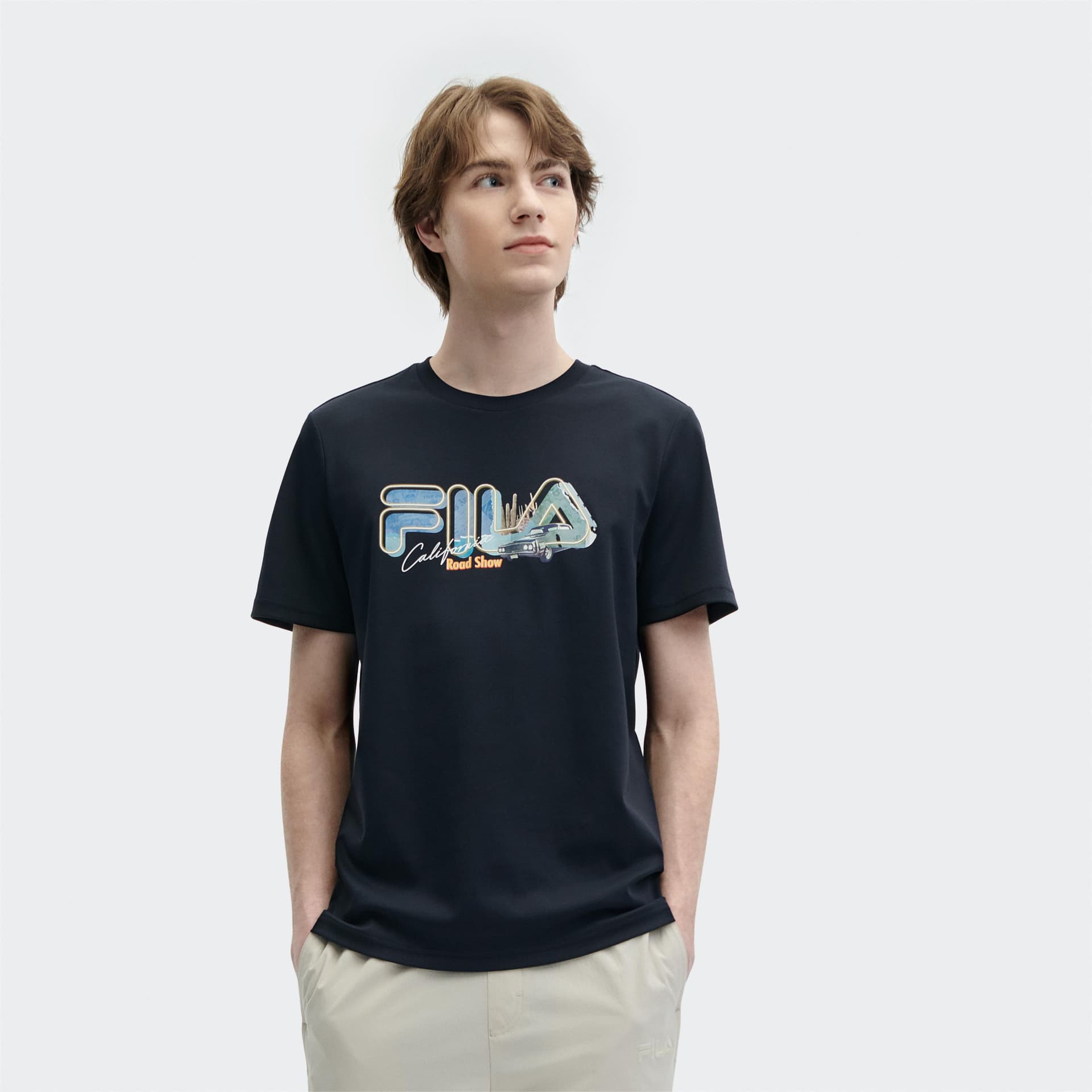 Футболка Fila Heritage T-Shirt Мужская Легенда Синий - изображение 3