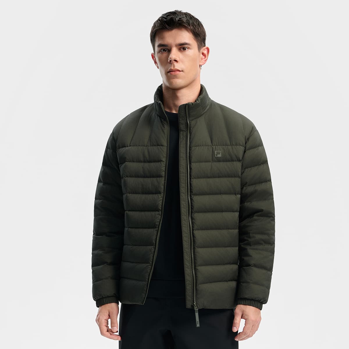 Зимняя куртка FILA Фитнес Пуховик Мужской Яшмовый - изображение 6