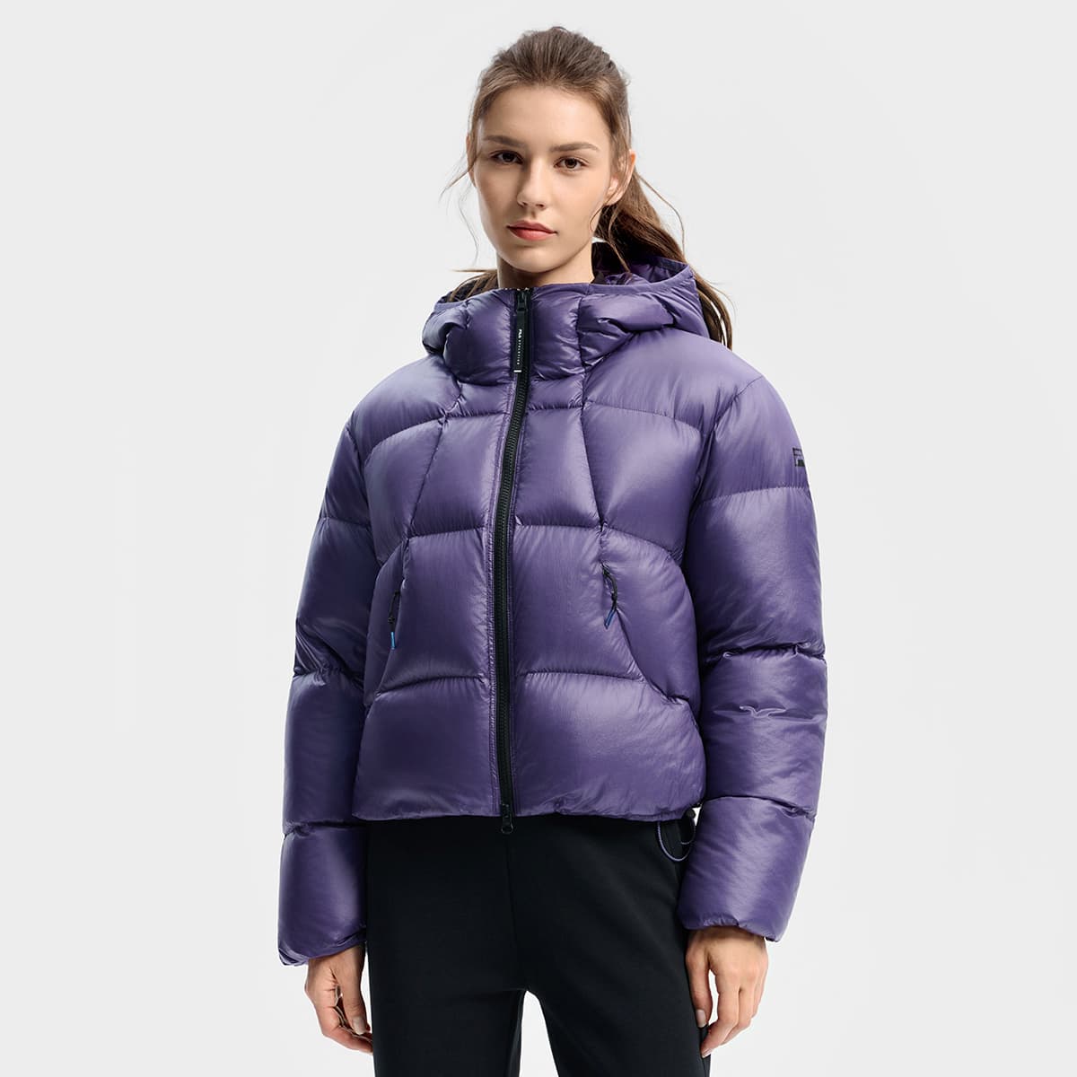 Пуховик FILA Пуховик Женские Элегантность Фиолетовый - изображение 4