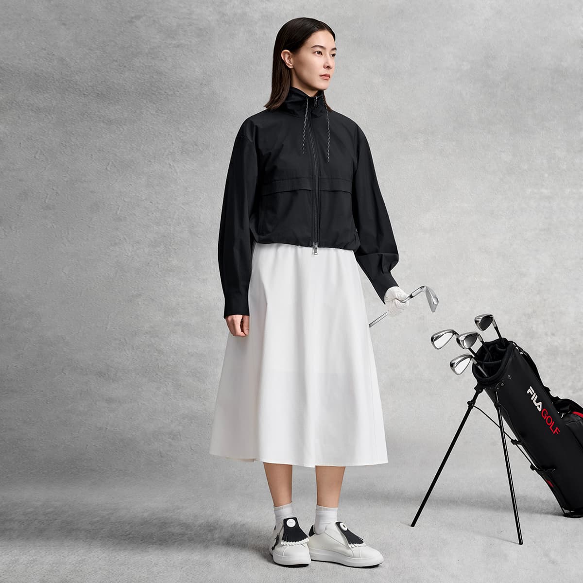 Куртка FILA Гольф Куртка Женская Секрет Темно-Синий - изображение 7