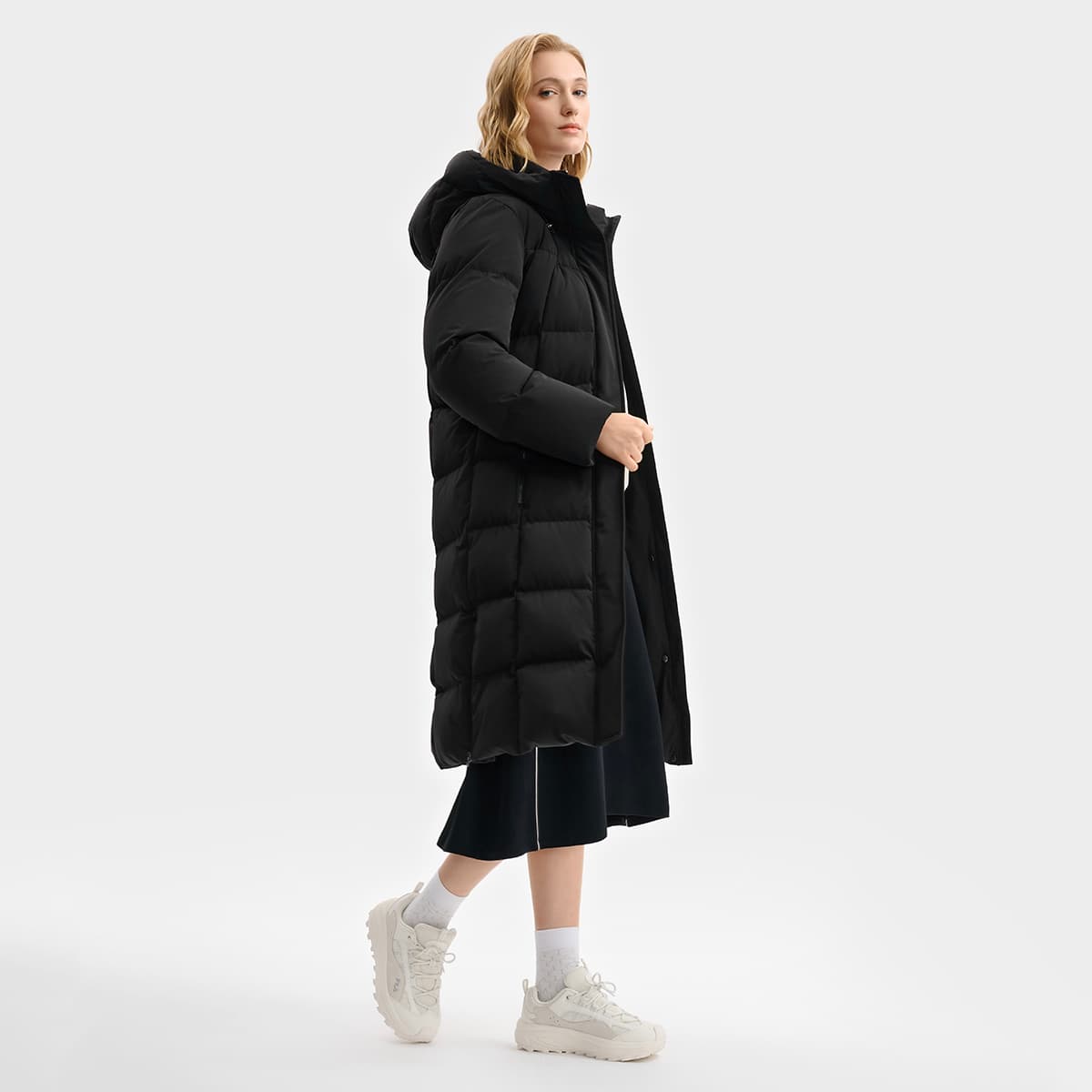 Пуховик FILA белый Пуховик Женские Черный - изображение 6