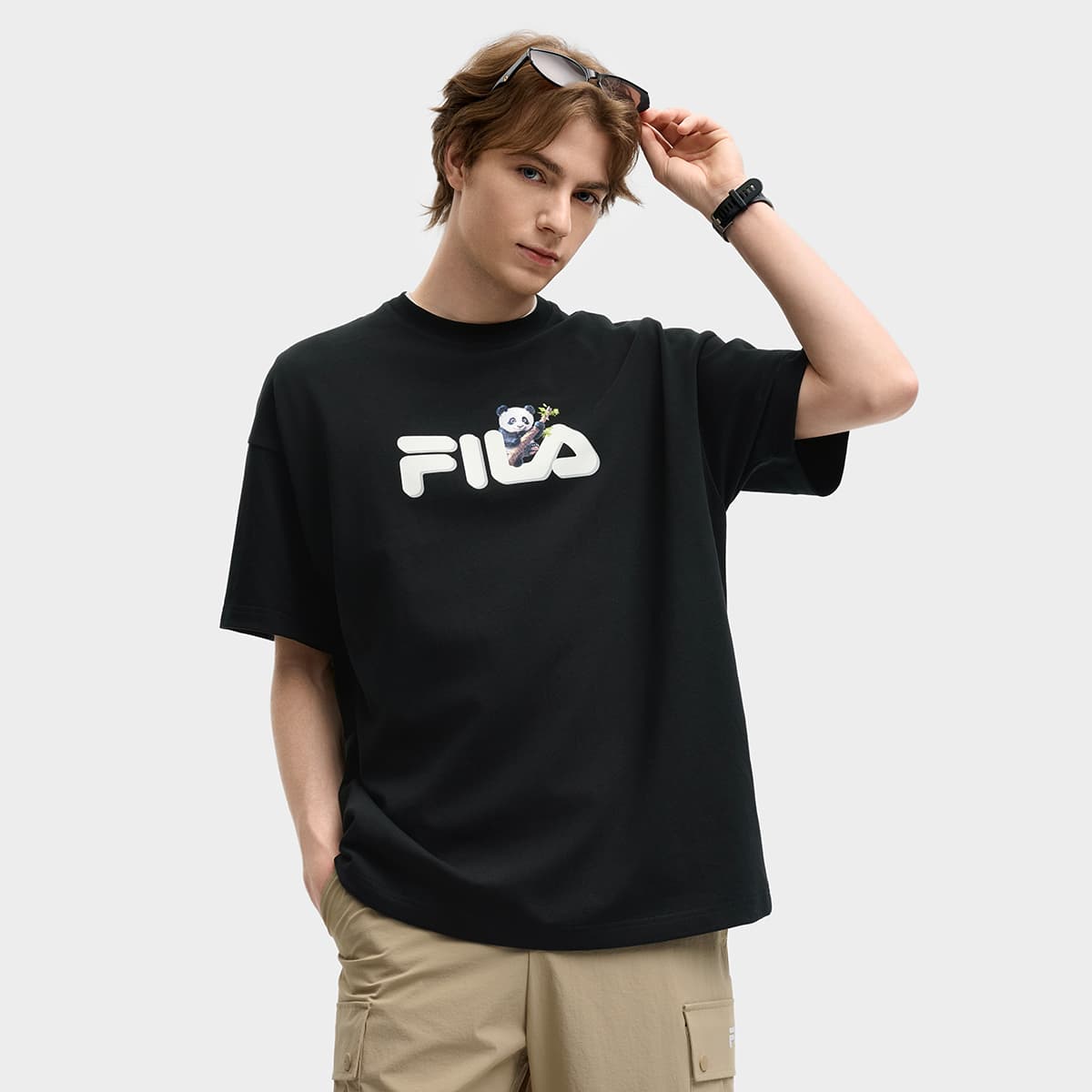 Футболка Fila Heritage T-Shirt Унисекс Глубокий Черный - изображение 3