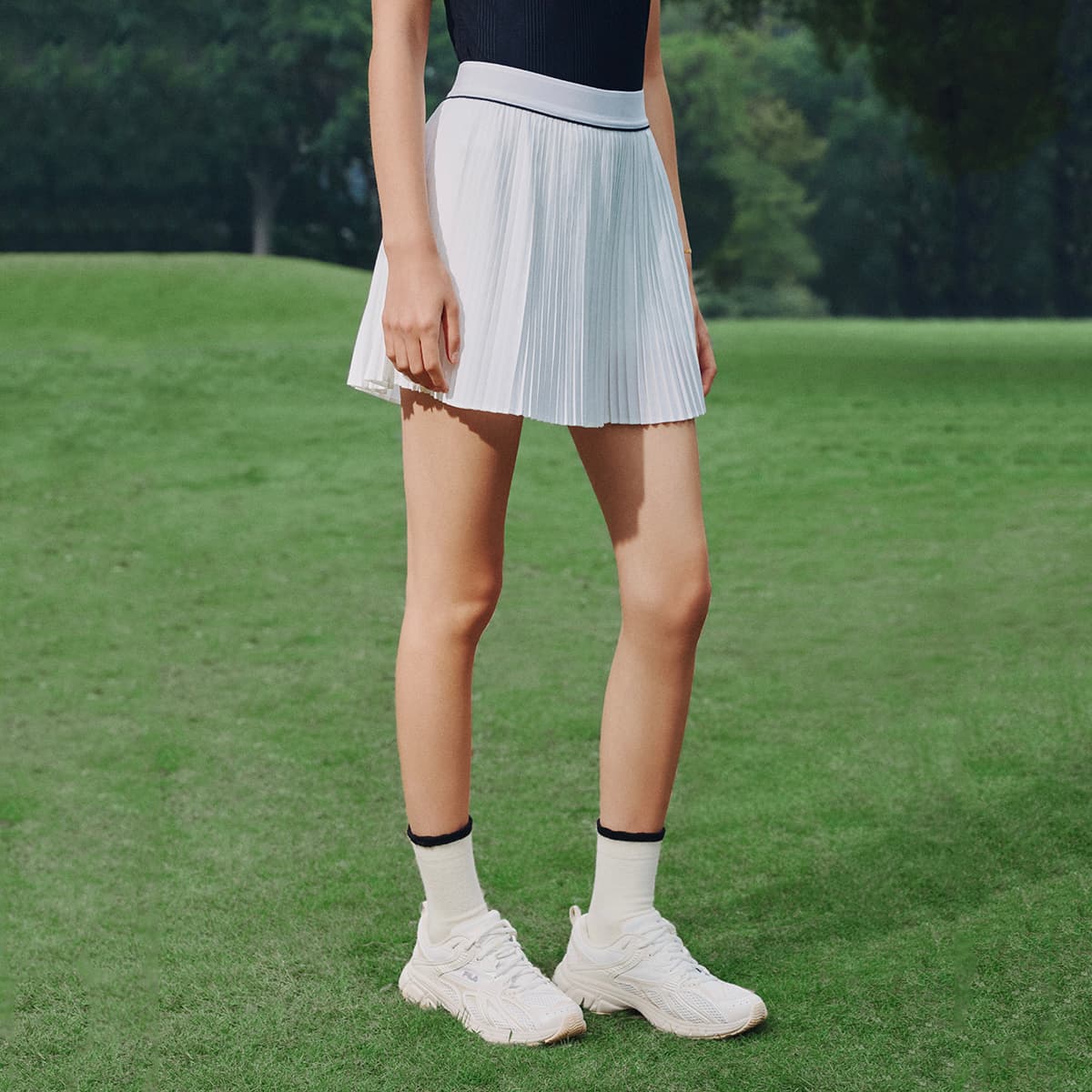 FILA Теннис Юбка Женская Облачно-Белая - изображение 6