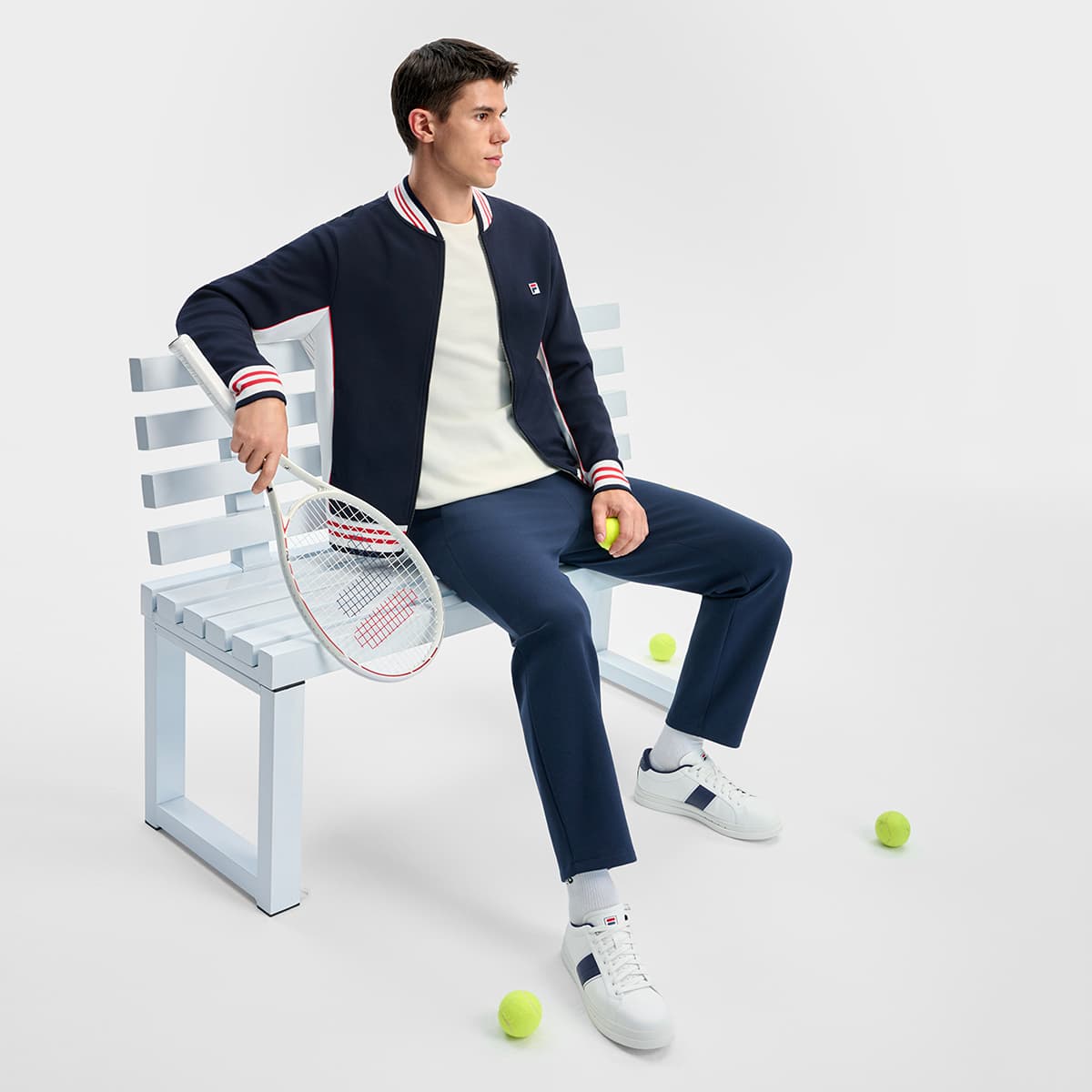 Куртка FILA RD Королевский Синий Мужская Куртка - изображение 7