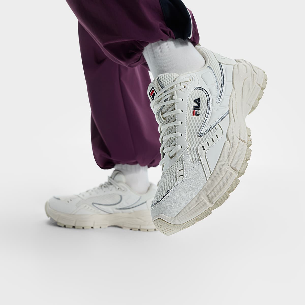 Кроссовки для бега FILA С лезвием амортизация износостойкий низкий топ беговые кроссовки женские для снега - изображение 6