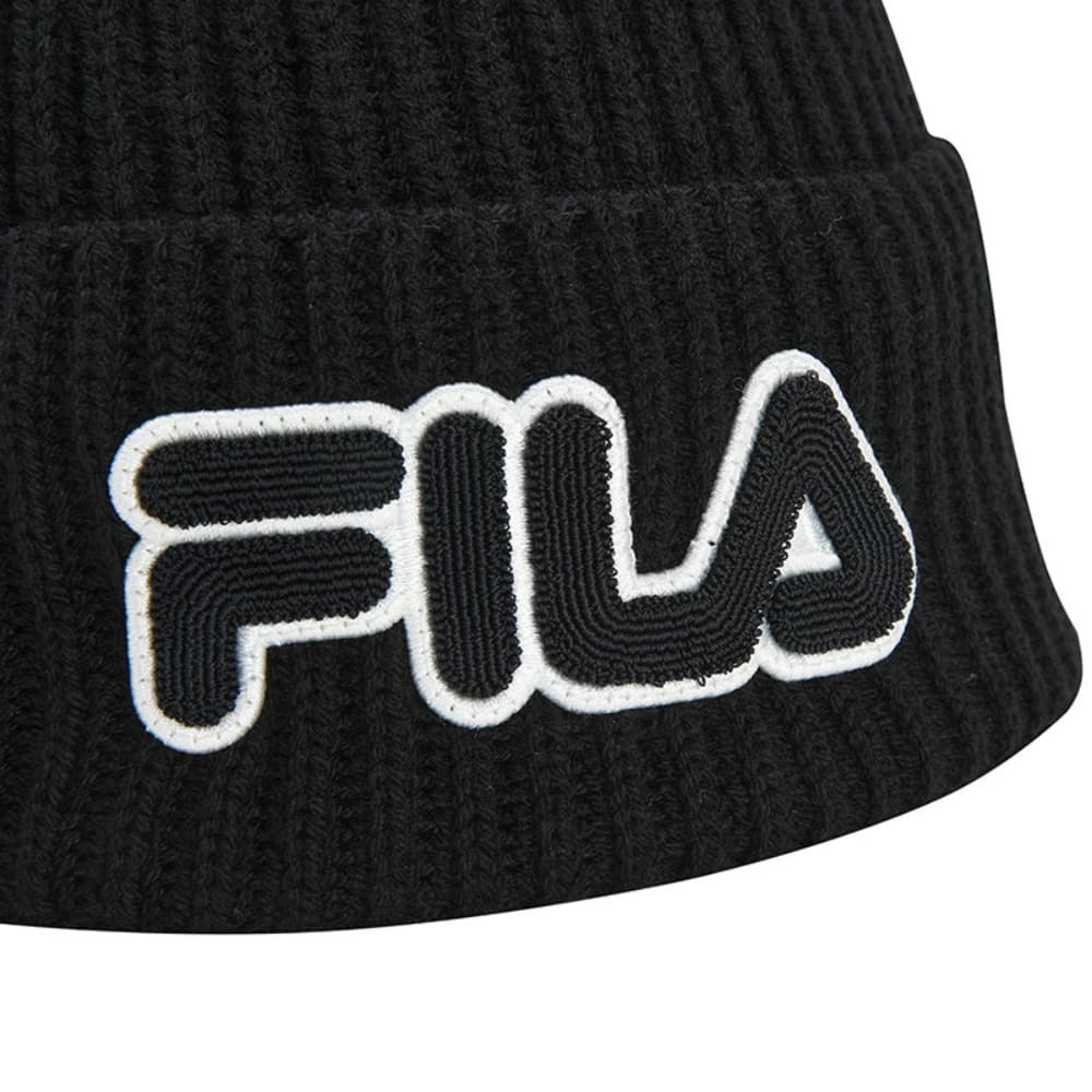 Шапка FILA ORIGINALE Акриловая вязаная шапка из шерсти унисекс темно-черный - изображение 5