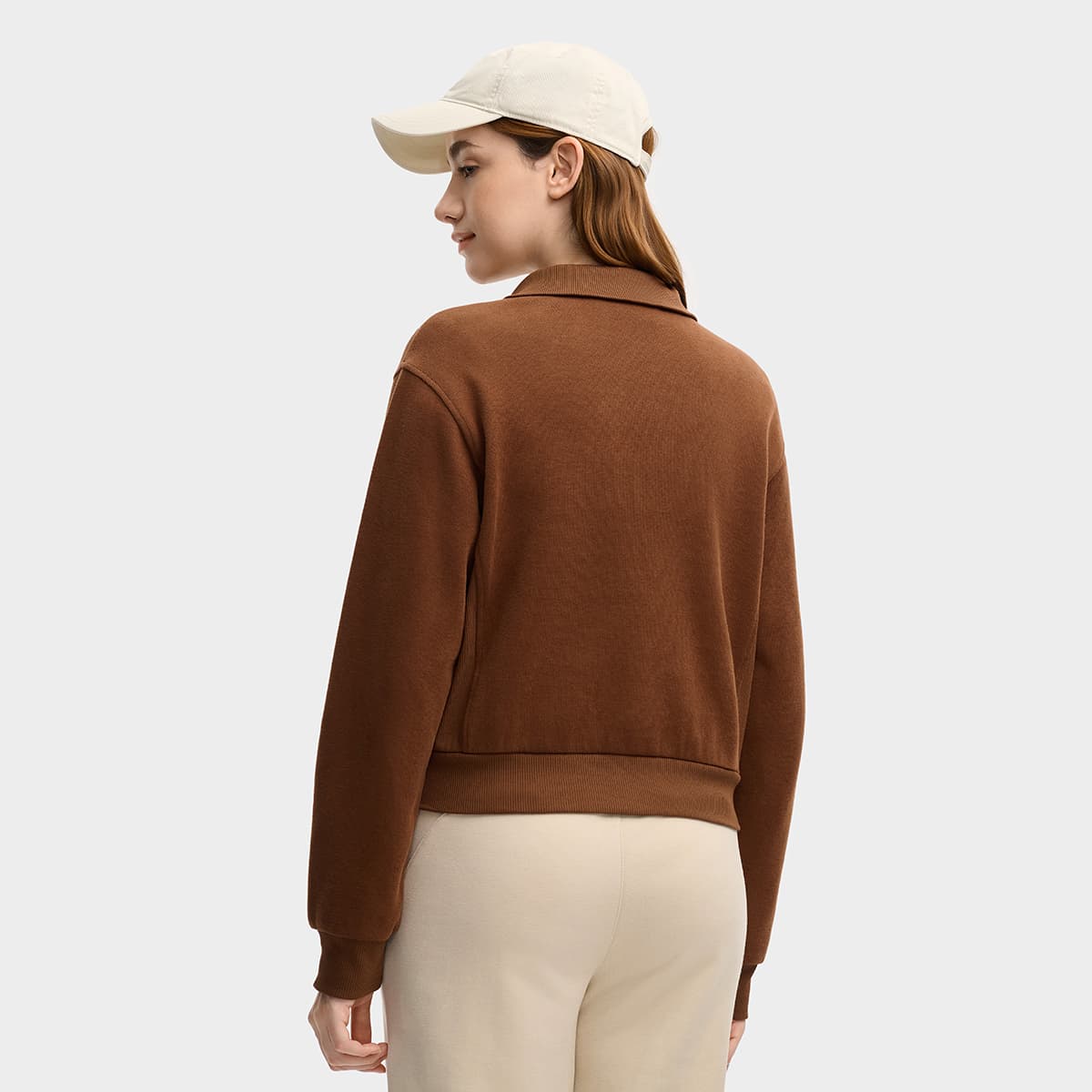 Худи FILA ORIGINALE Толстовка Женское Коричневое - изображение 4