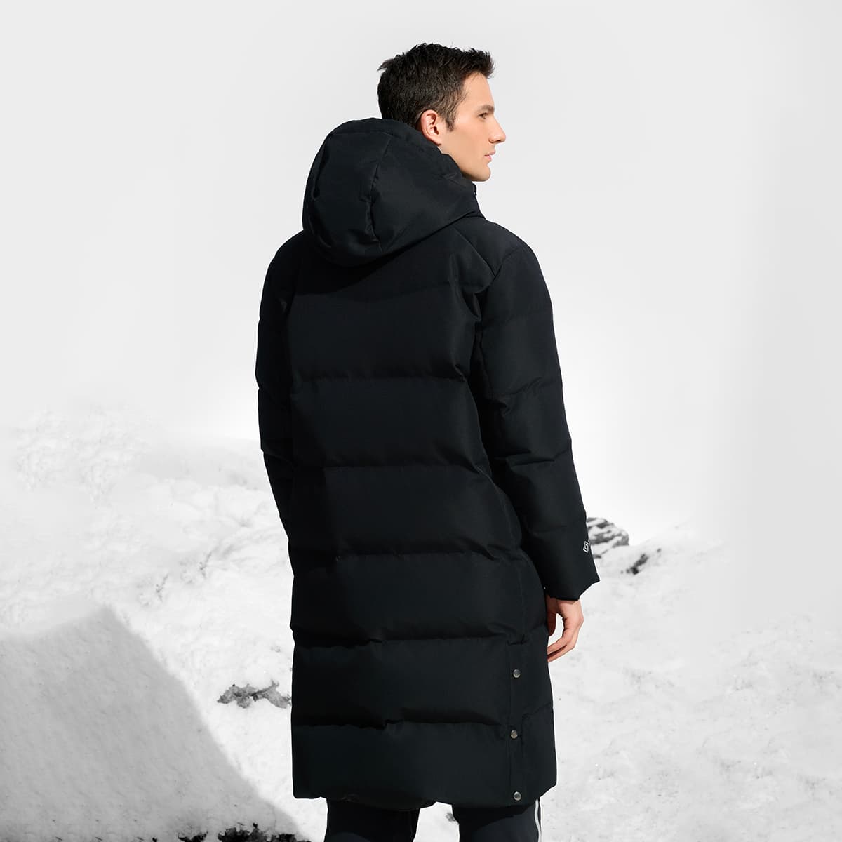Зимняя куртка FILA SKI Пуховик Мужской Темно-Черный - изображение 5