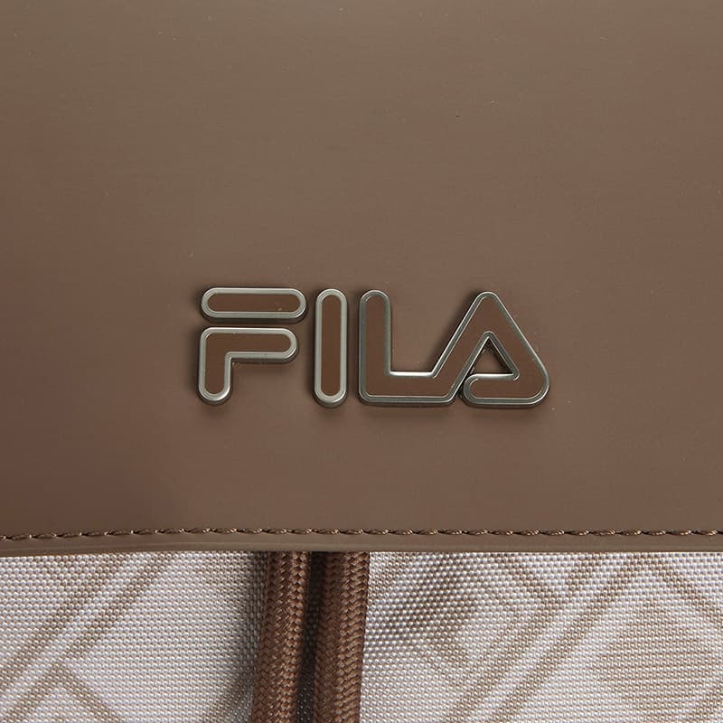 Рюкзак Fila Heritage Ткань ПУ (полиуретан) Рюкзак Стандартный (стандартный) Мужской Светлый Песочный - изображение 5