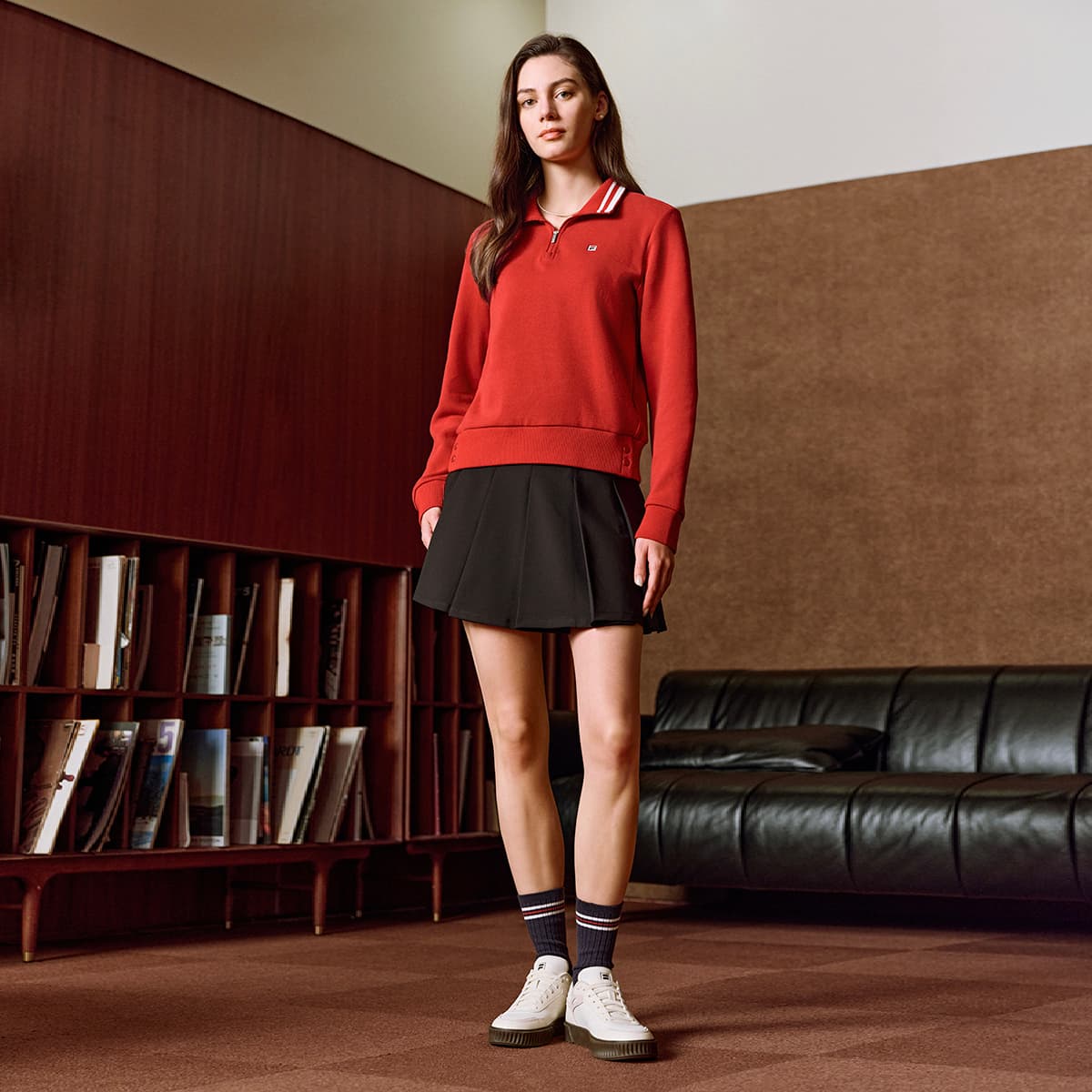 Худи FILA Heritage Толстовка Женские Красный - изображение 6