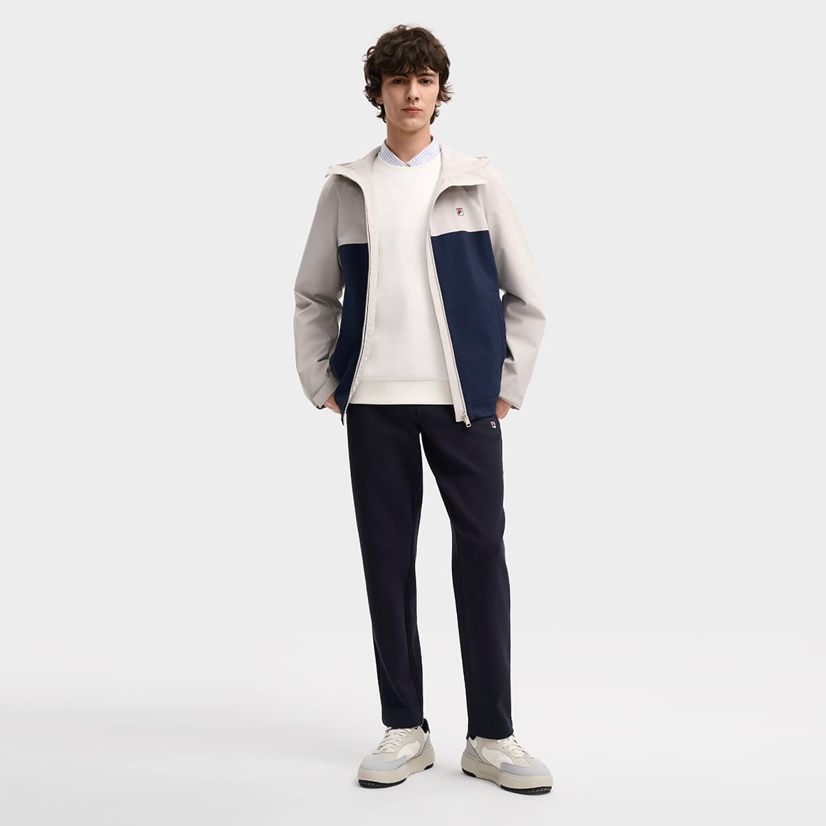 Штаны Fila Heritage Повседневные Штаны Мужские Легенда Синий - изображение 4