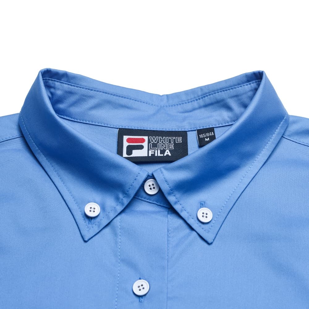 Блузка Fila Heritage Рубашка Женская Прусский Синий - изображение 4