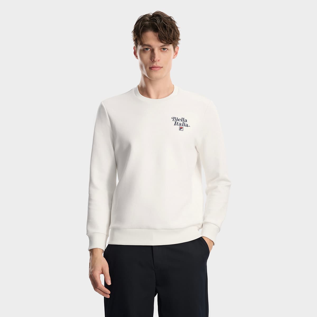 Худи FILA Heritage Толстовка Мужской Облачный Белый - изображение 3