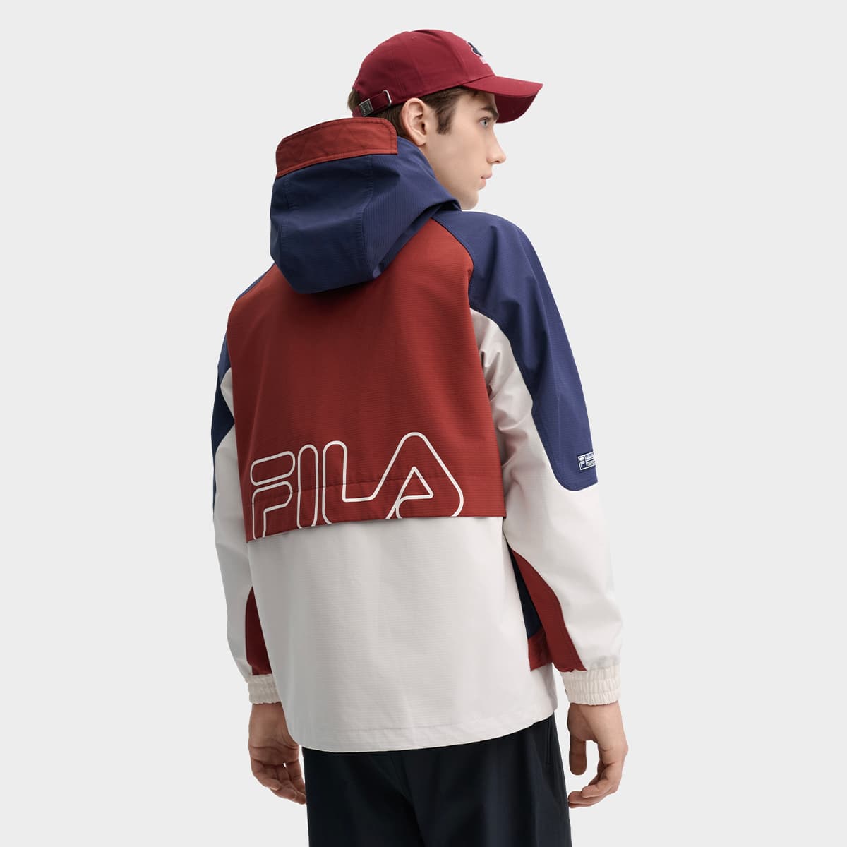 Куртка FILA ORIGINALE Куртка Мужская Терракотово-красная Коричневая - изображение 3
