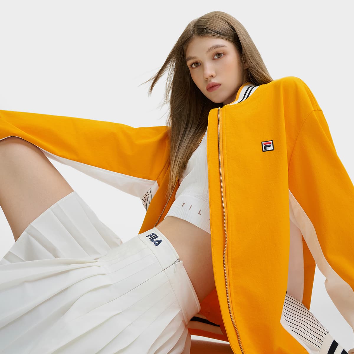 Куртка FILA Куртка Унисекс Medium Yellow - изображение 4