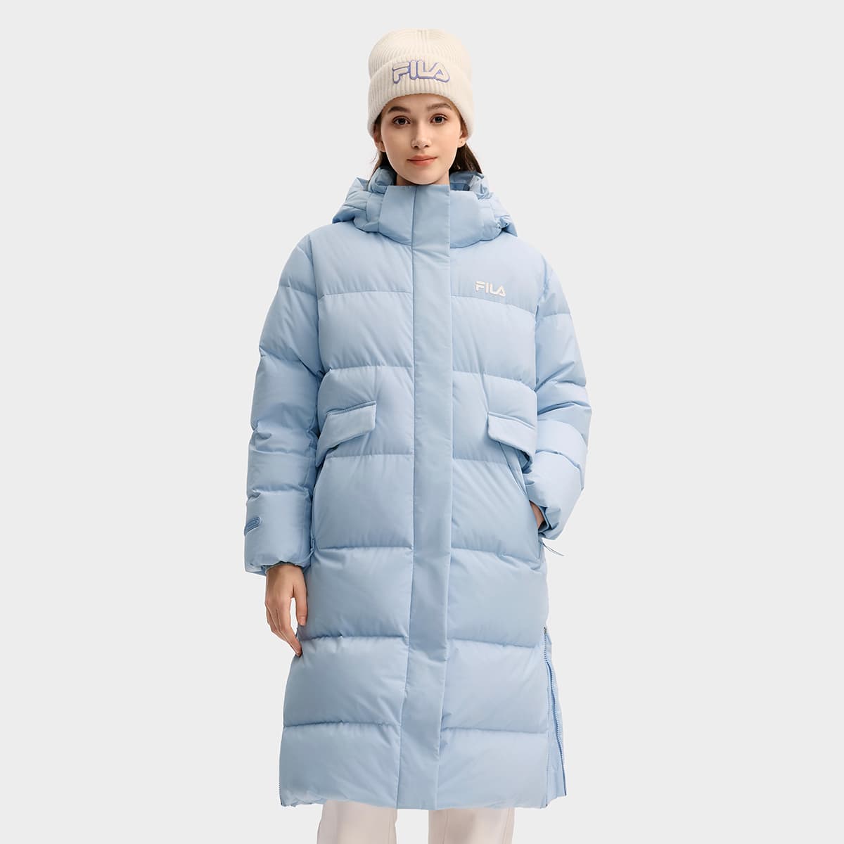 Пуховик FILA ORIGINALE Пуховик Женский Синий - изображение 3