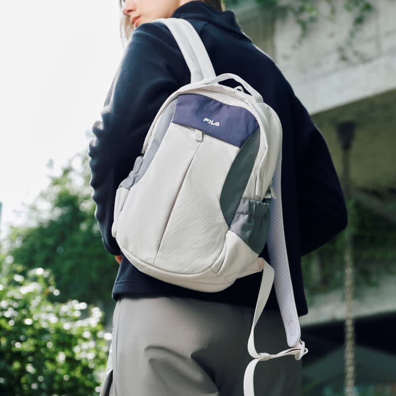 Рюкзак fila Explorer Ткань Рюкзак Стандартный (Standard) Унисекс Холодный Разборный Обруч Светло-Серый - изображение 3