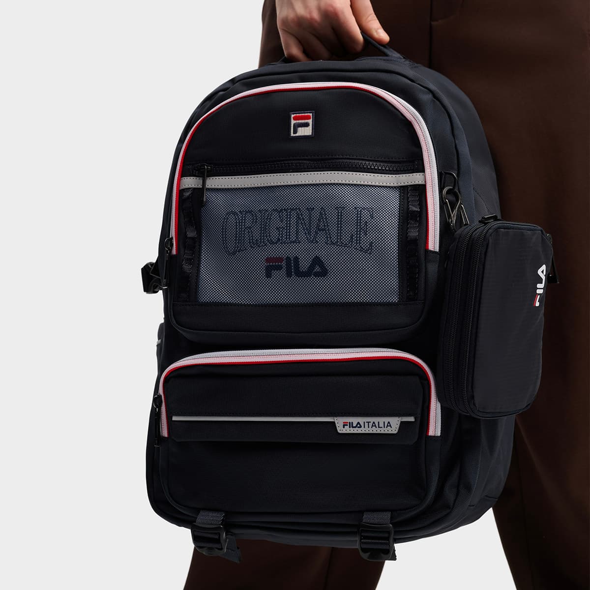 Рюкзак FILA ORIGINALE Ткань Рюкзак Мужской Легендарный синий - изображение 6