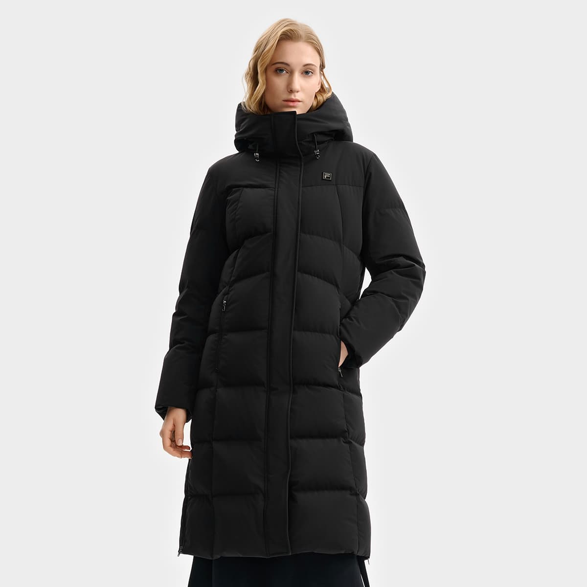 Пуховик FILA белый Пуховик Женские Черный - изображение 3