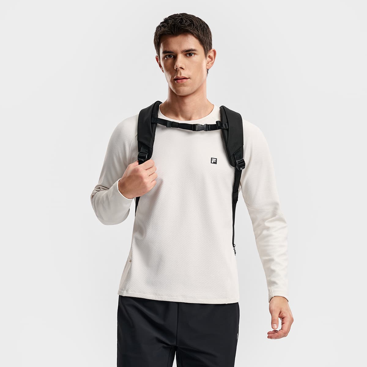 Рюкзак FILA Фитнес Нейлоновый Рюкзак Мужской Черный - изображение 8