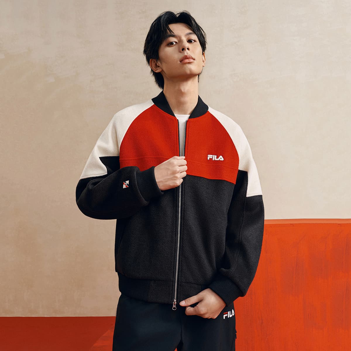 Куртка FILA ORIGINALE Куртка Мужская Dark Current Черная - изображение 5