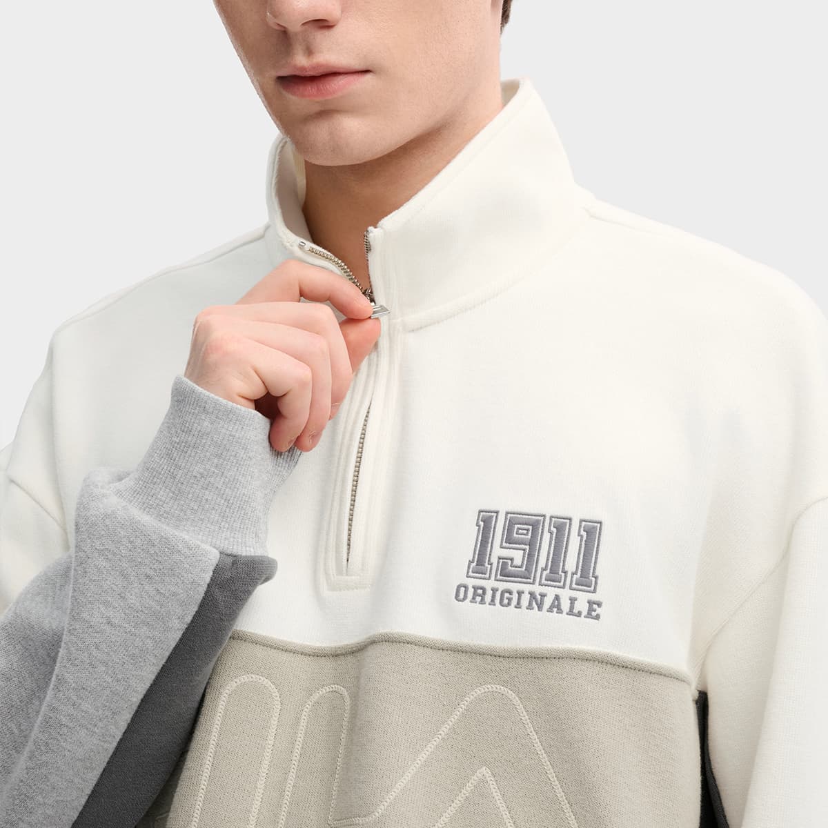 Худи FILA ORIGINALE Толстовка Мужская Облачный Белый - изображение 7