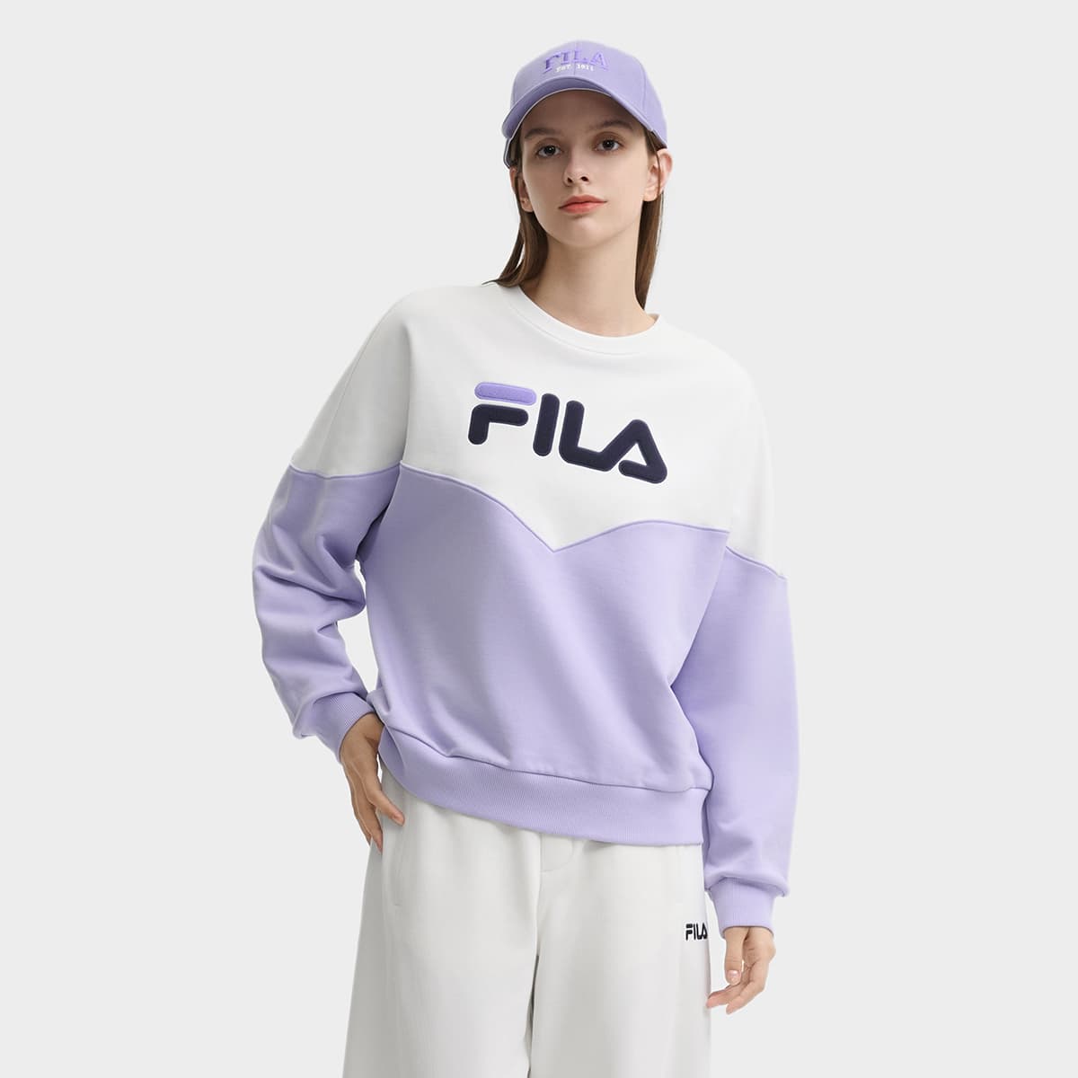 Худи FILA Толстовка в стиле Худи Женское Облачный Белый - изображение 3