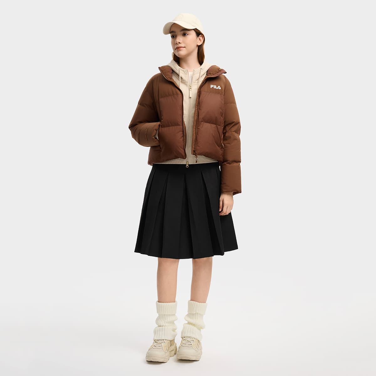 Пуховик FILA Пуховик Женские Мулан Коричневый - изображение 6