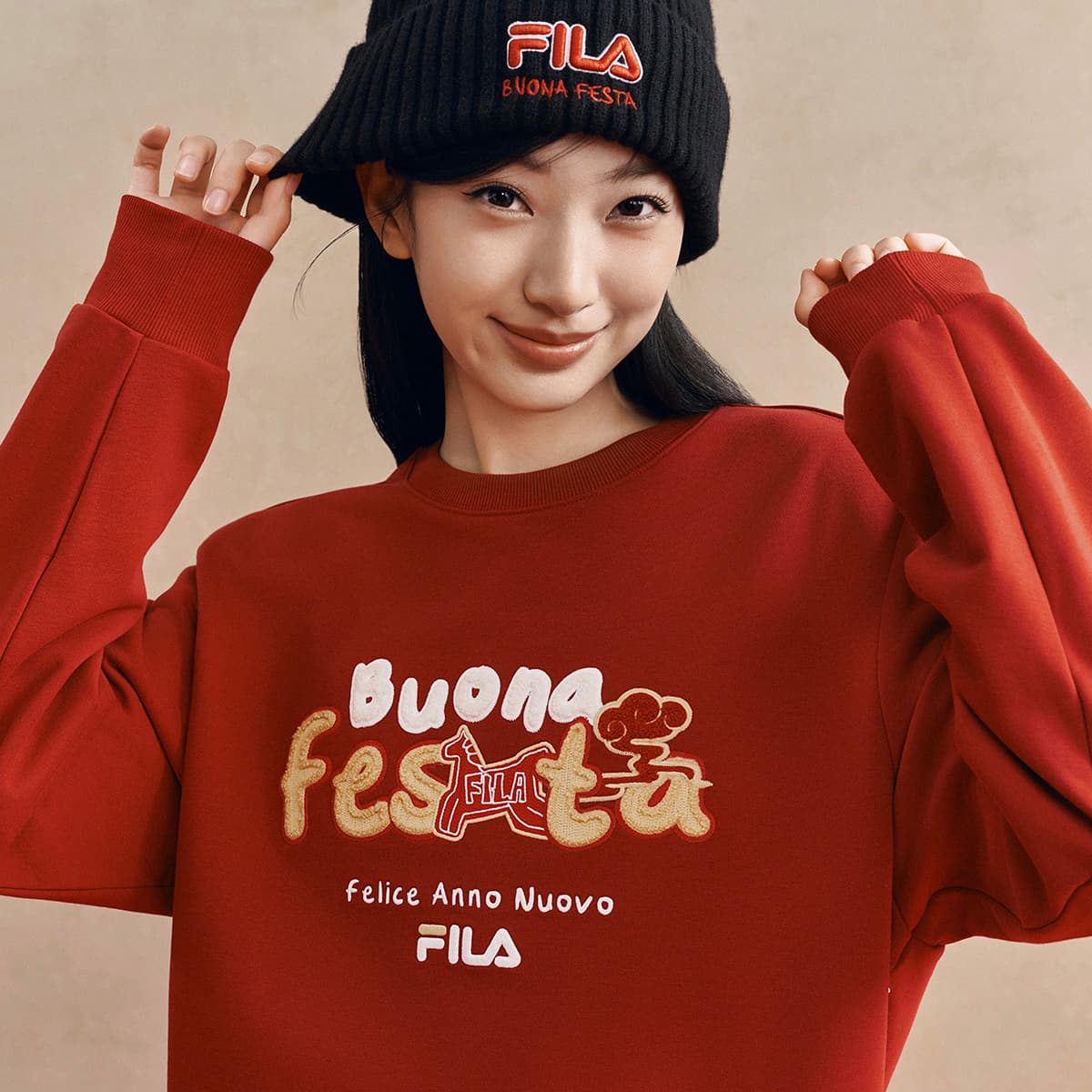 Худи FILA Толстовка Унисекс Красный ритм - изображение 7