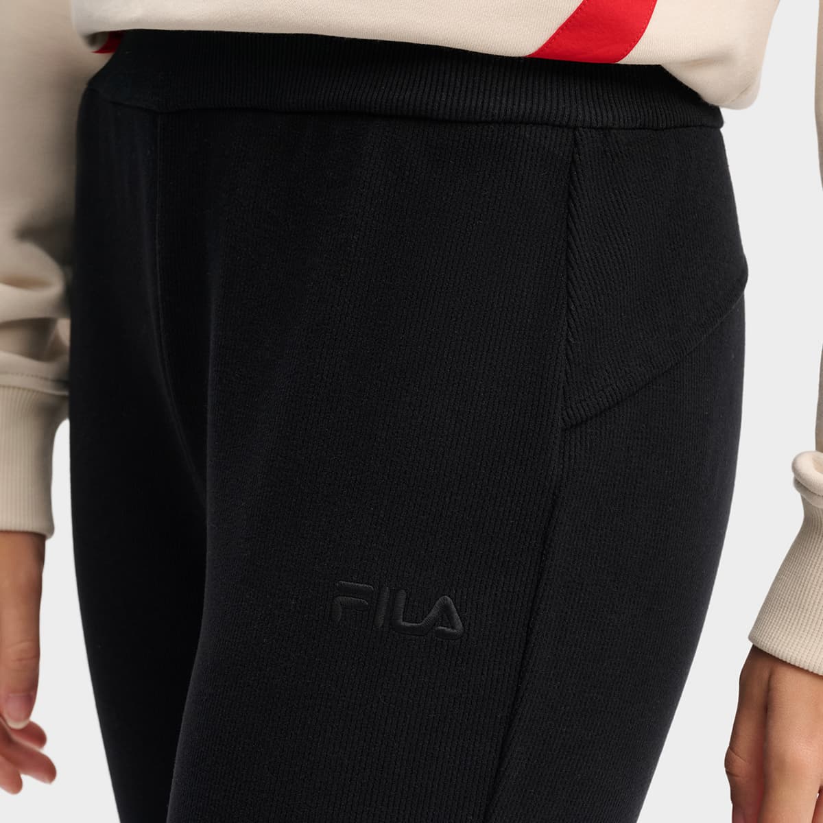 Штаны FILA ORIGINALE Повседневные штаны женские Dark Current черные - изображение 7