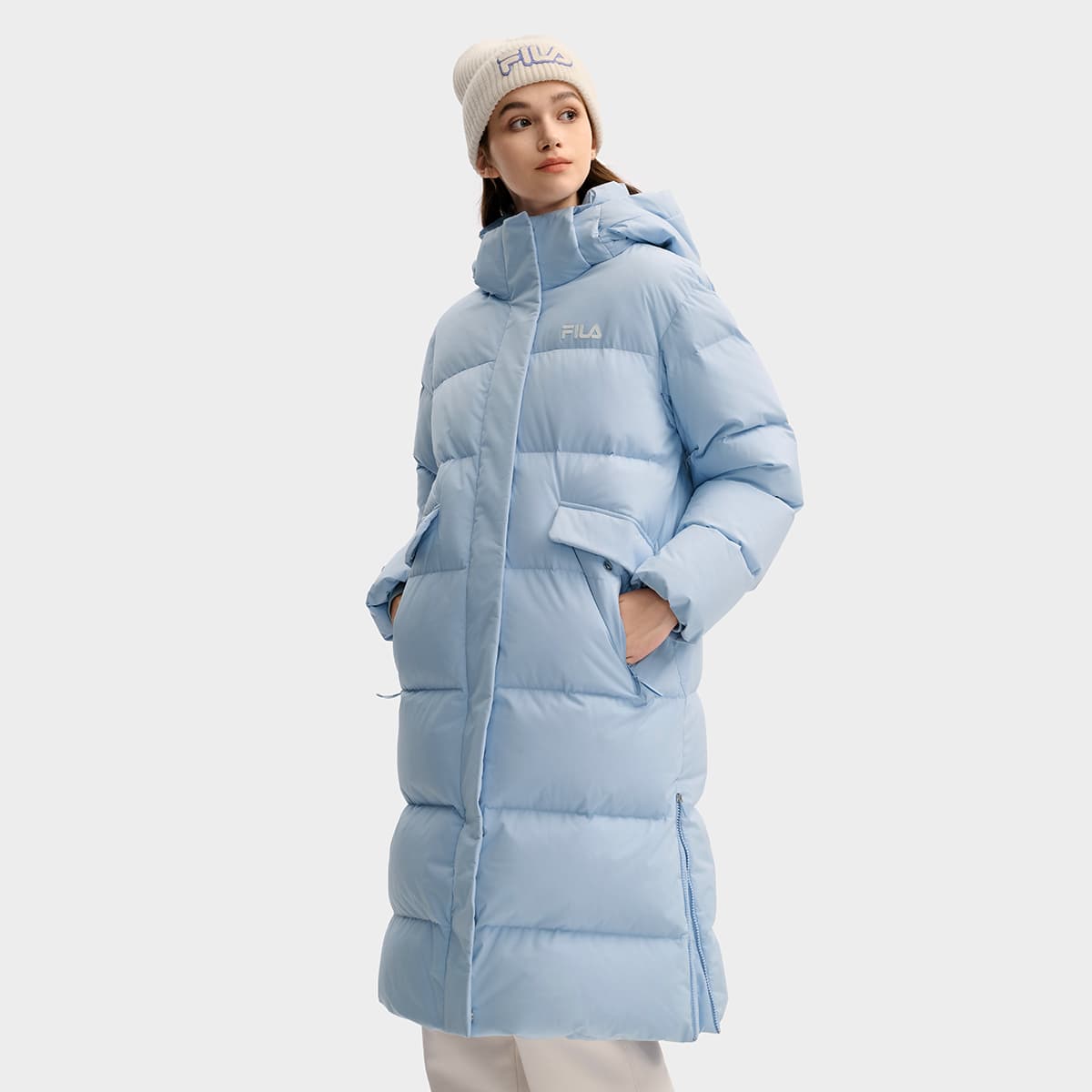 Пуховик FILA ORIGINALE Пуховик Женский Синий - изображение 5