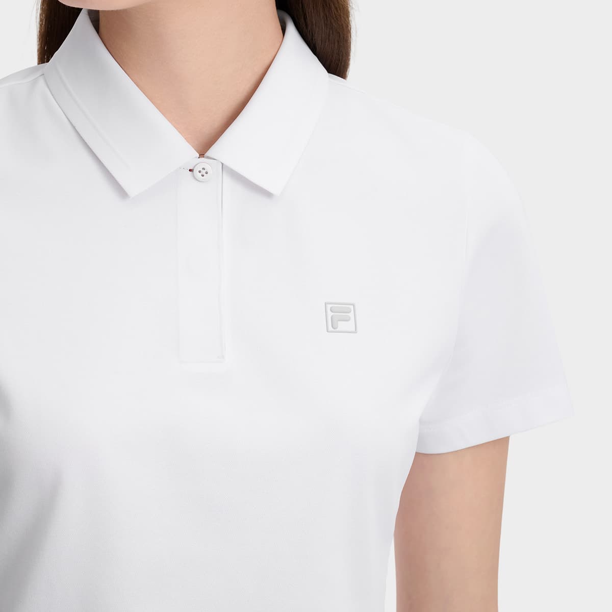 FILA Теннис Поло Женские Нефритовый Белый - изображение 8