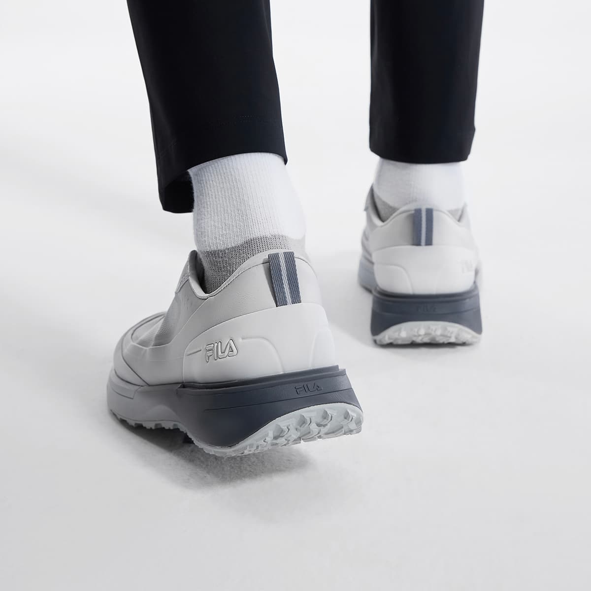 Кроссовки для гольфа FILA GF DRIVEX Износостойкий Дышащий Легкий Низкий Топ Гольф Обувь Мужская Грибной Серый - изображение 8