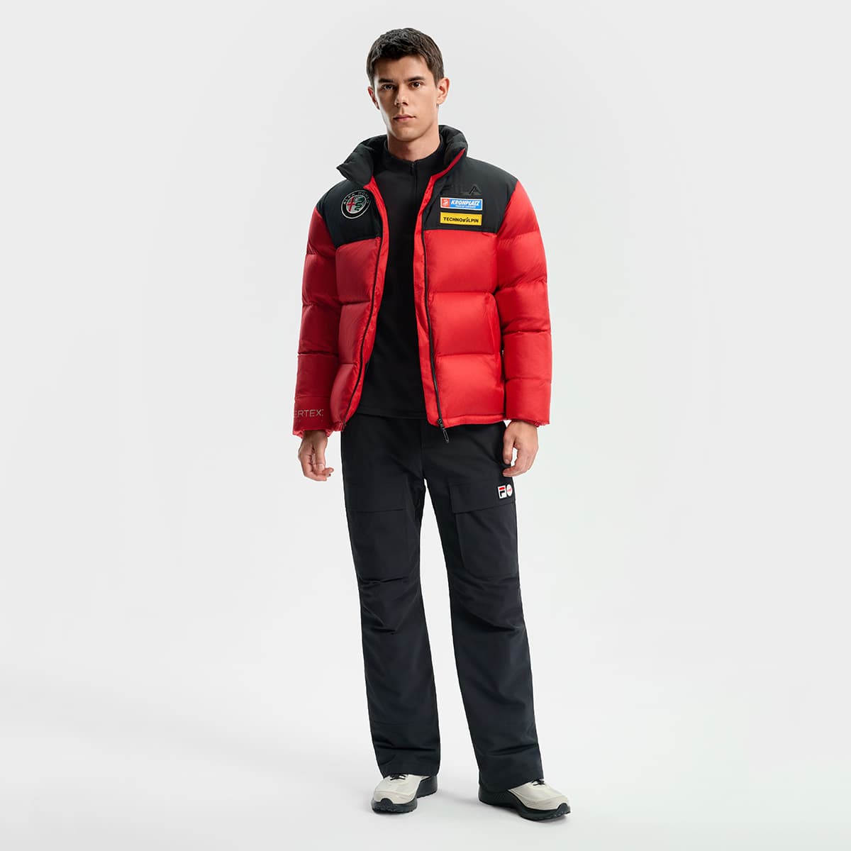 Зимняя куртка FILA SKI Пуховик Мужской Неоново-красный - изображение 7