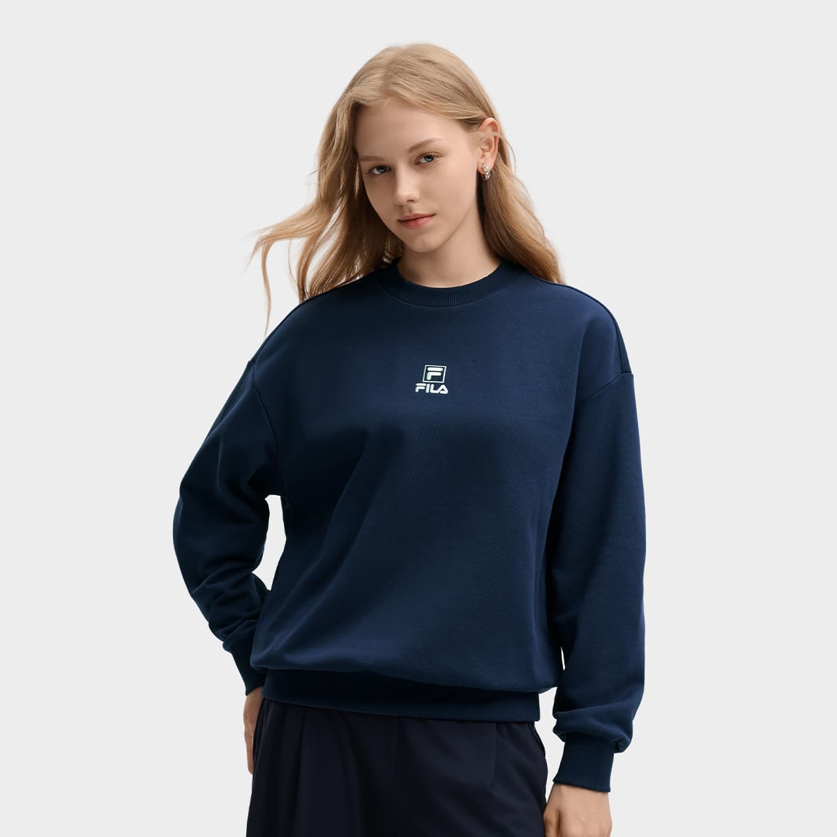Худи FILA ORIGINALE Межзвездный синий Унисекс Толстовка - изображение 5