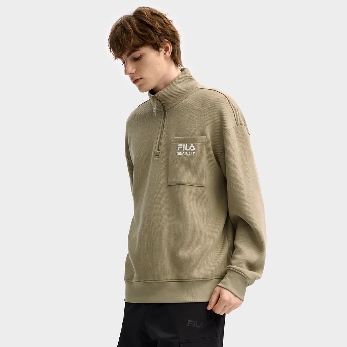Худи FILA ORIGINALE Толстовка Мужское Умбра - изображение 4