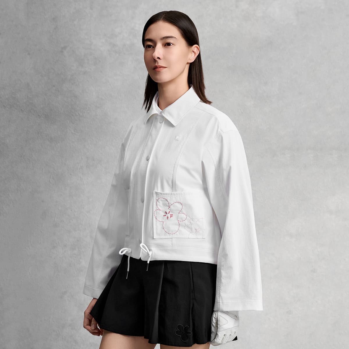 Куртка FILA Гольф Куртка Женская Нефритовый Белый - изображение 6