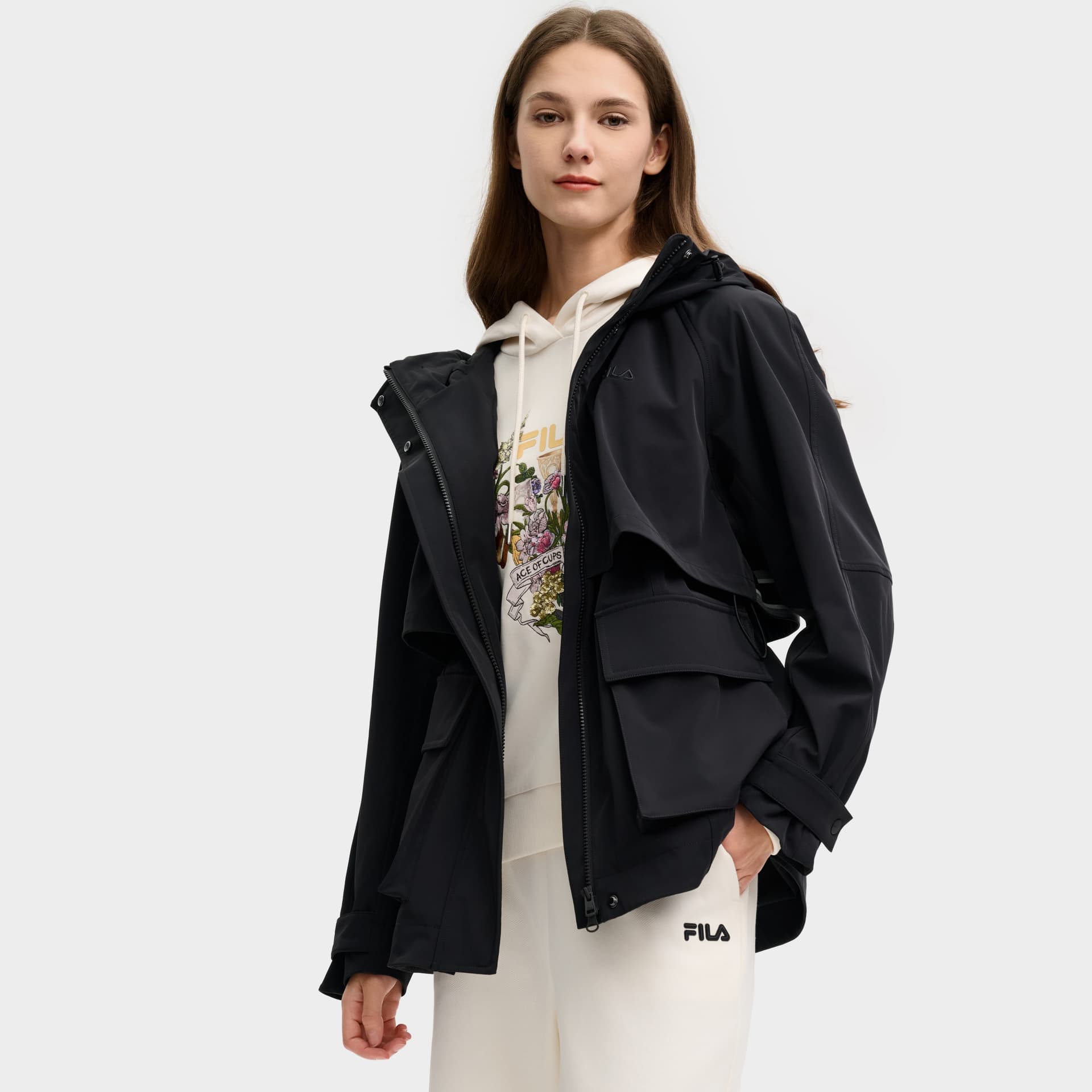 Куртка Fila Heritage Весенний Осенний Унисекс - изображение 6