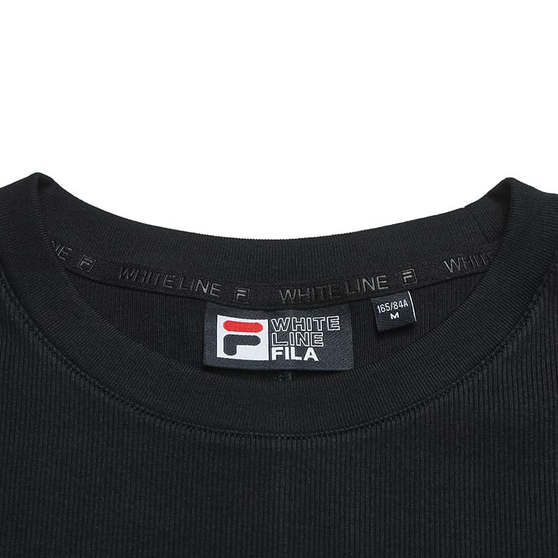 Платье FILA ORIGINALE Короткий Sleeved Платье Женские Черный - изображение 3
