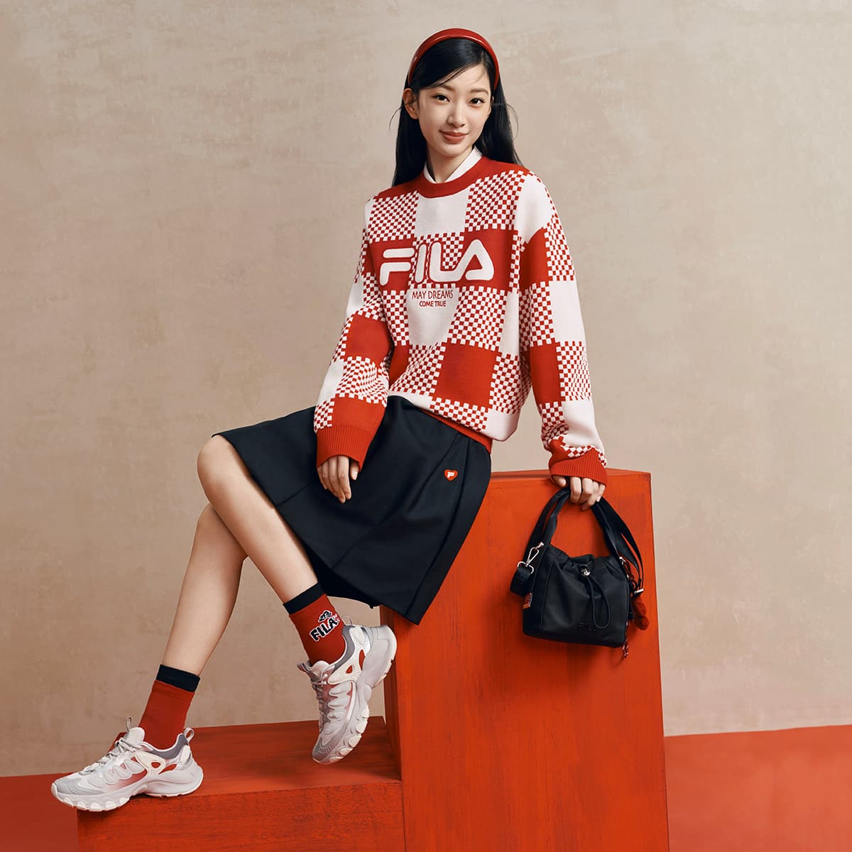 Кофта FILA ORIGINALE Свитер Унисекс Красный - изображение 4