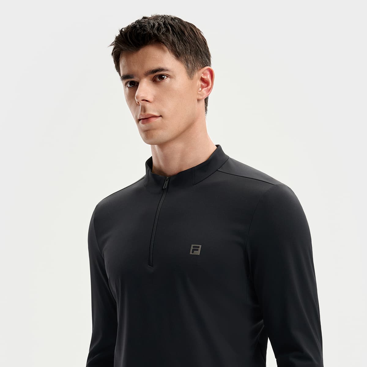 Футболка FILA Фитнес Темно-черные Мужские T-рубашки - изображение 8