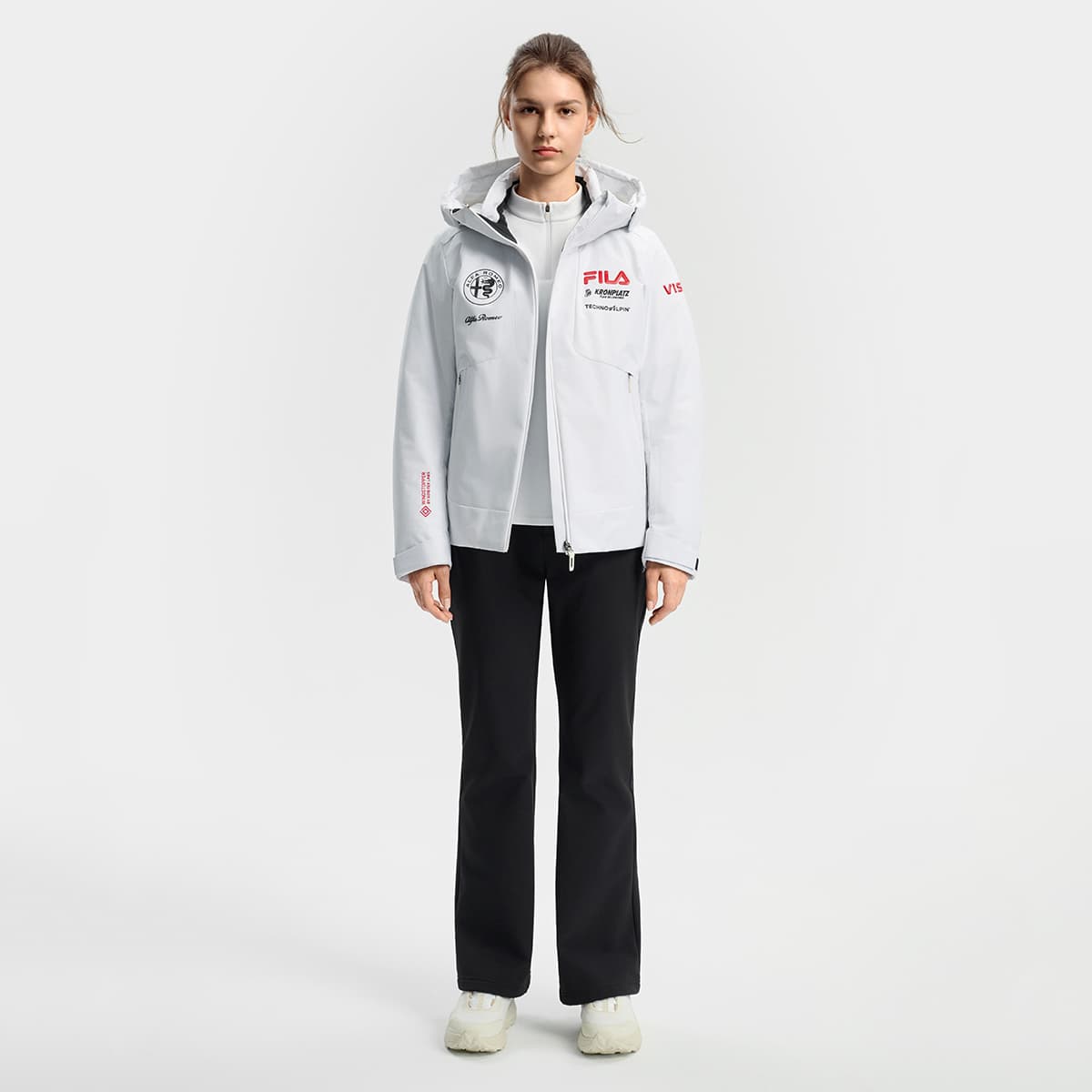 Пуховик FILA SKI Пуховик Женский Нефритовый Белый - изображение 7