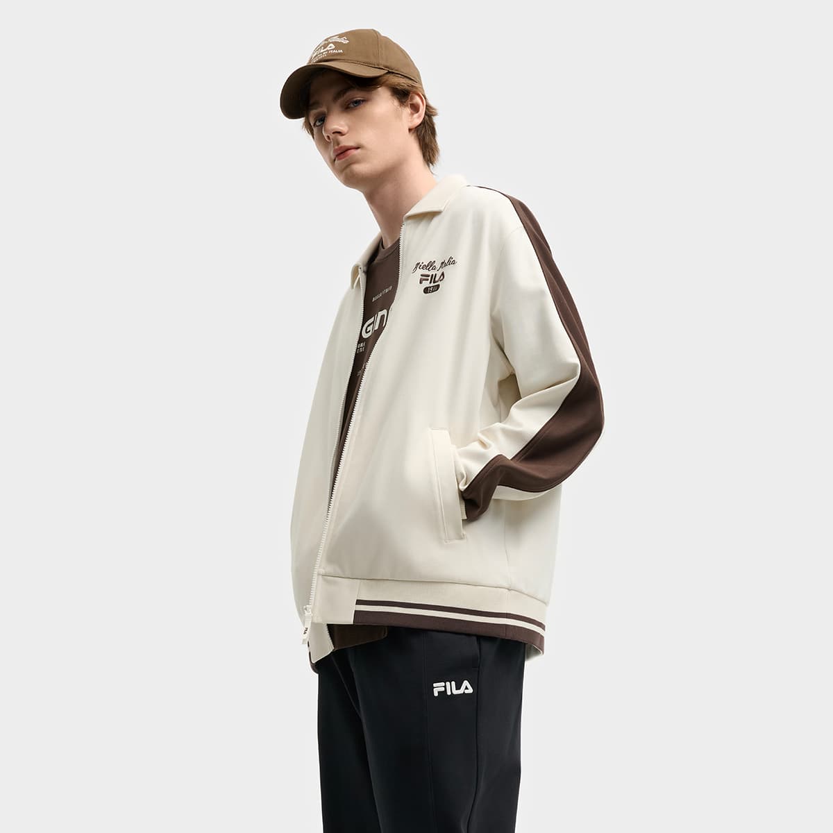 Куртка FILA ORIGINALE Куртка Мужская Пудингового цвета - изображение 8