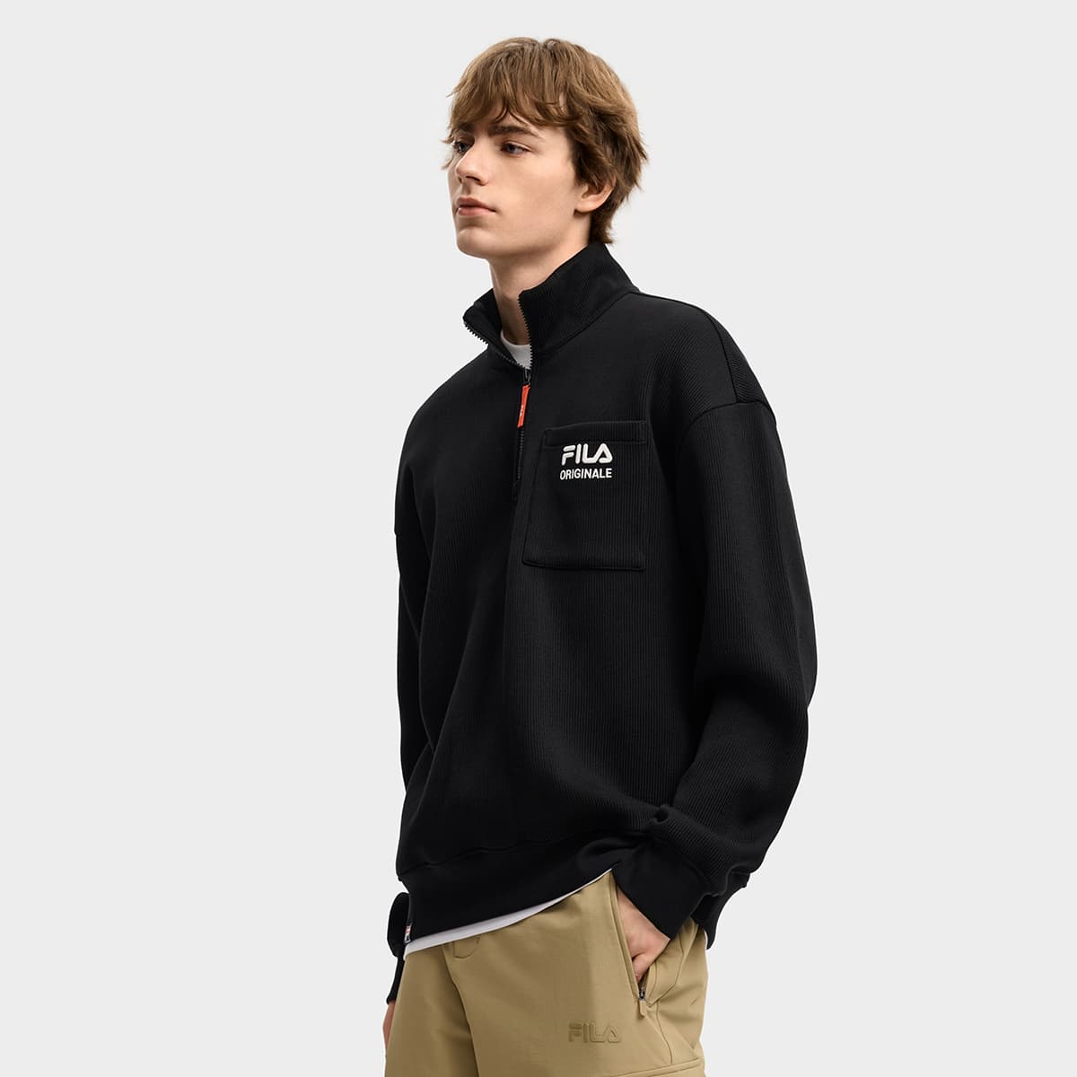 Худи FILA ORIGINALE Толстовка Мужское Черное - изображение 5