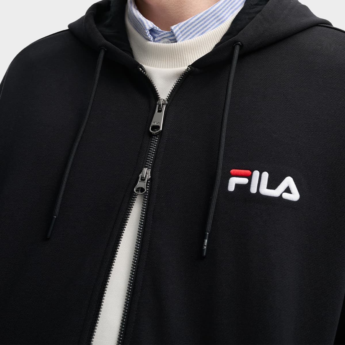 Кофта FILA Свитшот Унисекс Глубокий черный - изображение 5