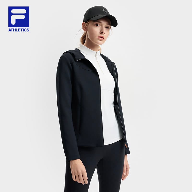 Куртка FILA Фитнес Куртка Женские Темно-черный - изображение 4