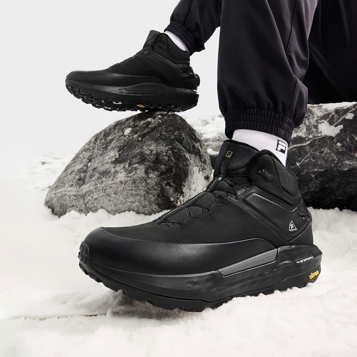 Кроссовки для бега FILA BOA EXPLORER 2 Высокие Кроссовки для Бега Мужские Черные - изображение 5